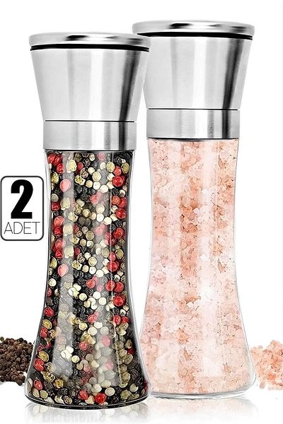 Rosemor Black Pepper Salt Mill Ceramic Blade Grinder Large Size Spice Grinder