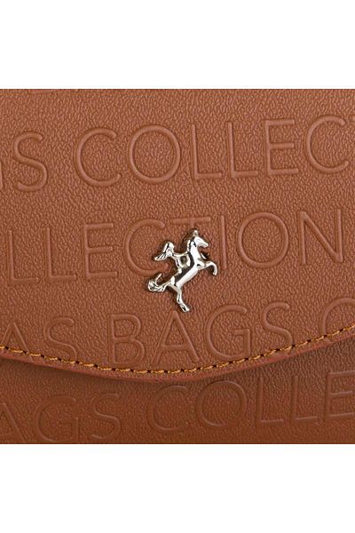 Nas Bag Geantă de damă în formă de crossbody, bronzat în relief