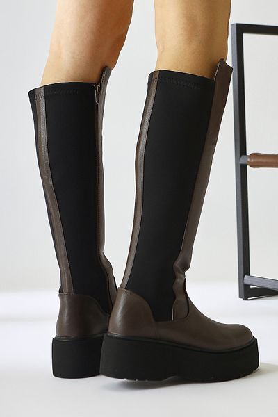 Limoya Γυναικείες μπότες Ceres Brown, Bitter Brown Color Platform