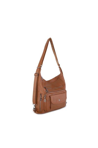 Nas Bag Γυναικείο σακίδιο πλάτης Tan Washable