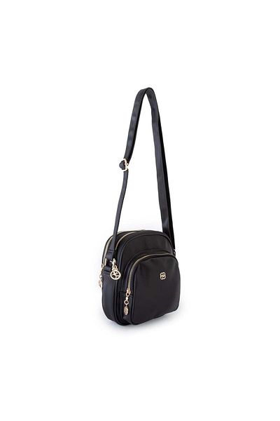 Nas Bag Geantă de damă din satin negru