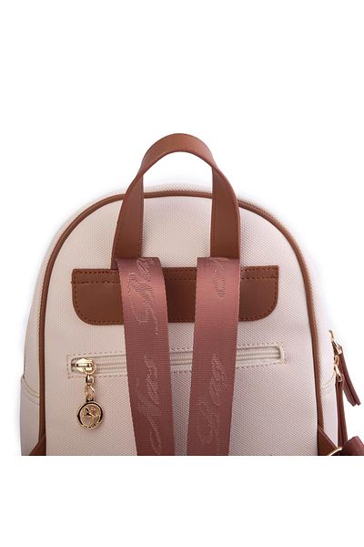 Nas Bag Γυναικείο αθλητικό σακίδιο πλάτης - Cream Tan Lacst