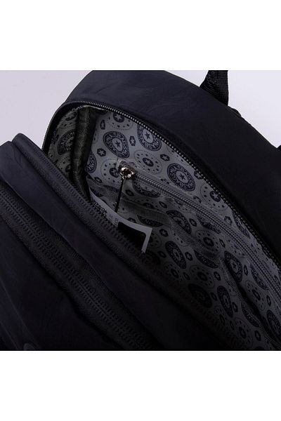 Nas Bag Black Waterproof Backpack - Multiple Compartments, Large Internal Volume
