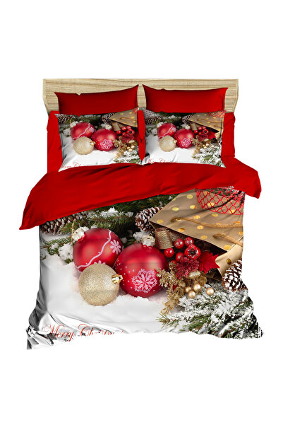 Fabeteks Digital Duvet Cover Set - Christmas Ornaments in Bag