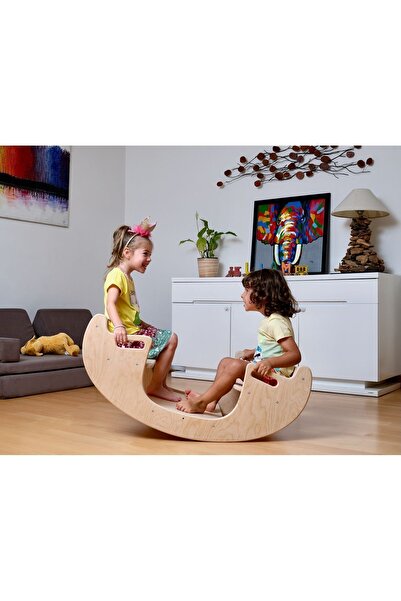 KIDOPPO أسطوانة مونتيسوري الخشبية| لعبة توازن خشبية متعددة اللاعبين مع ميزة ك...