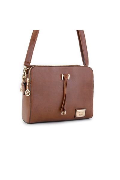 Nas Bag Geantă Crossbody de damă Brown Kosta