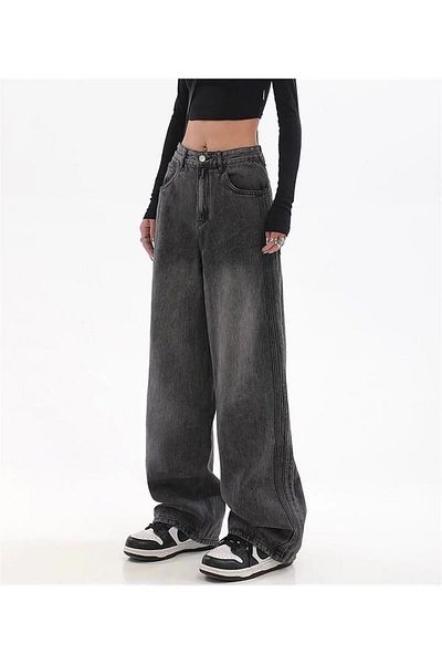 DESTİNE Day Light Μαύρο Washed Baggy Jean