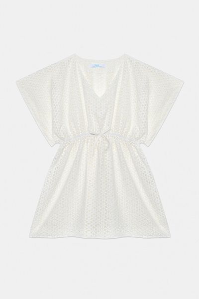 Penti Junges Mädchen Spitze Spitze Weiß Kaftan