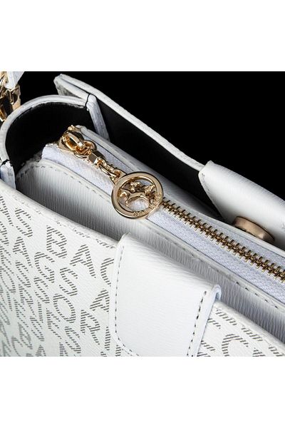 Nas Bag Geantă Crossbody de damă albă scrisă