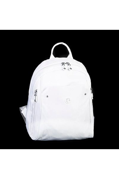 Nas Bag White Women's Backpack - Multi-Compartment, Waterproof, Lightweight