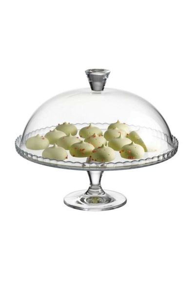 Paşabahçe 95200 Farfurie de patiserie cu picioare si capac 32,5 Cm