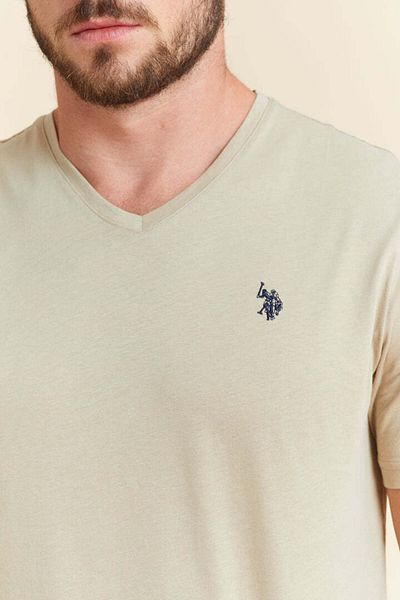 U.S. Polo Assn. ΠΟΛΟ ΑΣΣΝ. ΗΠΑ ΑΝΔΡΙΚΟ T-SHIRT V-NECK