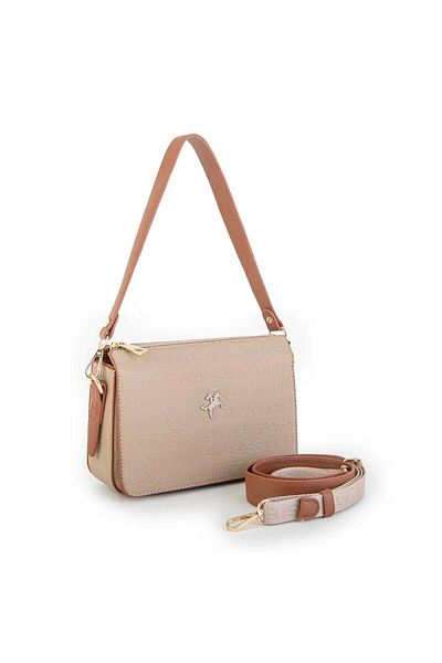 Nas Bag Geantă de damă Crossbody Sand Tan în relief