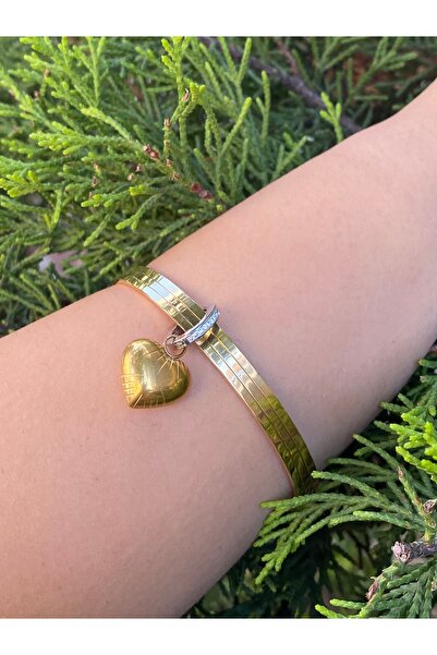 rosshine Ajda Bilezik Uyumlu Çelik Charm Balon Kalp Model (BİLEZİK HARİÇ)