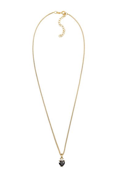 ELLI Necklace Ladies Heart Pendant Love Bond Red With Crystals In 925 Sterling Silver Gold Plated