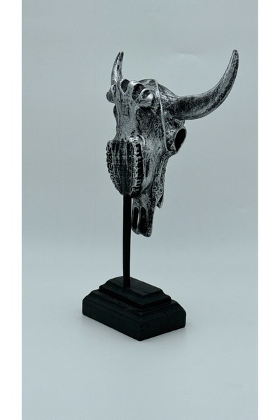 Genel Markalar B&B PAREJA Büyük Boy Kaideli Dekoratif İşlemeli Hayvan Kafatas...