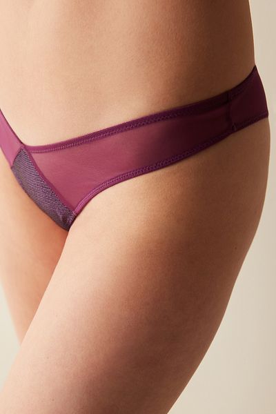 Penti Chiloți brazilian violet tăiat în V