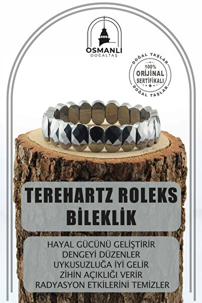 OSMANLI DOĞAL TAŞ سوار رولكس من الحجر الطبيعي المعتمد من Terehartz - B800
