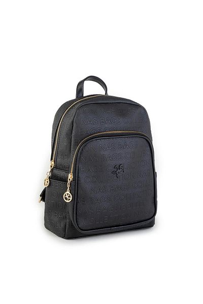 Nas Bag Rucsac de damă negru în relief