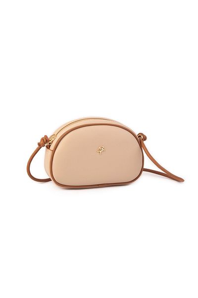 Nas Bag Mini geantă crossbody pentru femei Sand Tan Luna (21X16X8 CM)