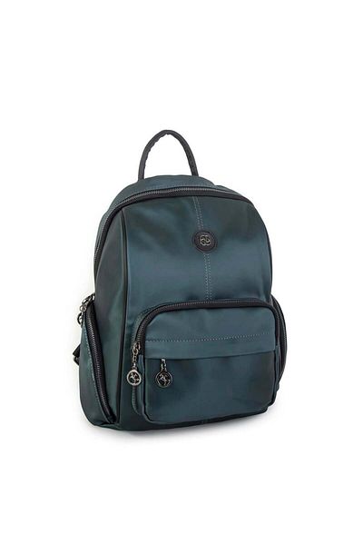 Nas Bag Rucsac de damă Petrol Black Satin