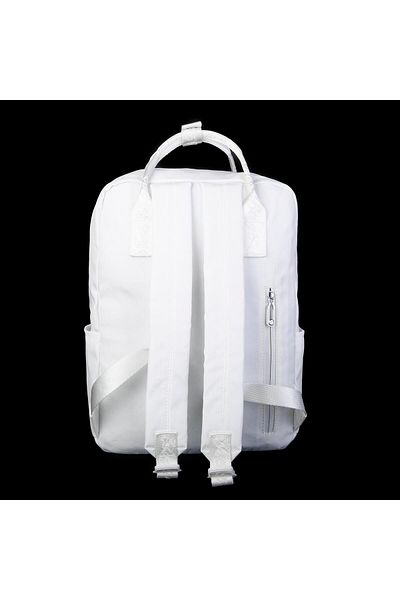 Nas Bag Μεγάλη Unisex Αδιάβροχη Τσάντα - Πλάτη και Χέρι (29x40 cm) Λευκή