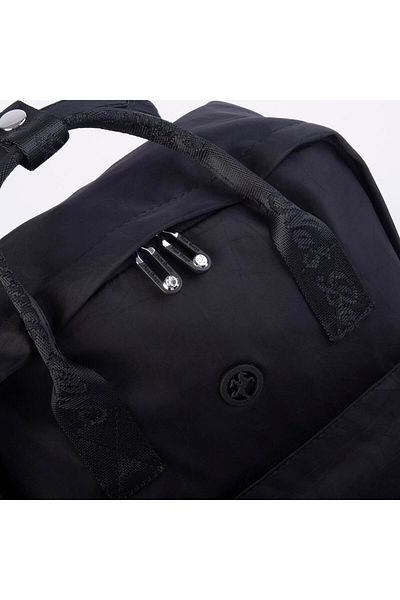 Nas Bag Unisex Large Size Waterproof Backpack and Handbag - Black (29X40 cm)