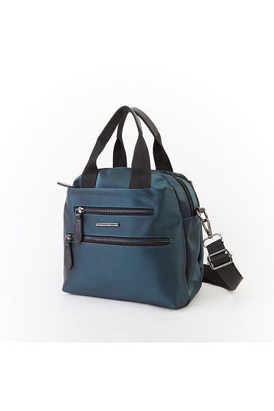 Nas Bag Geantă de mână și crossbody, ușoară, hidrofugă, cu mai multe compartimente, din satin petrolier