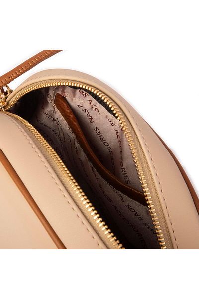 Nas Bag Mini geantă crossbody pentru femei Sand Tan Luna (21X16X8 CM)