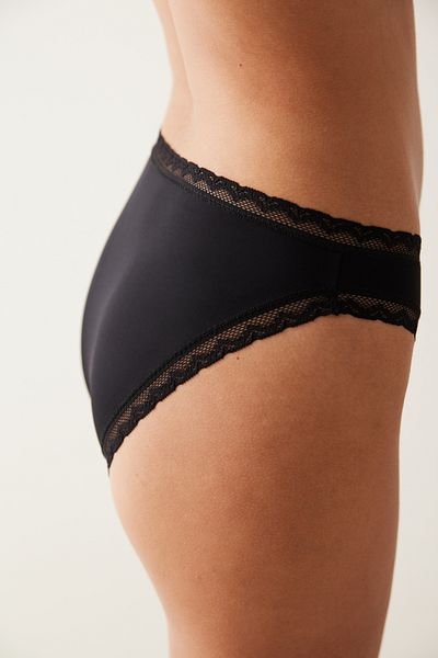 Penti Black Easy Micro Lace Slip Panties
