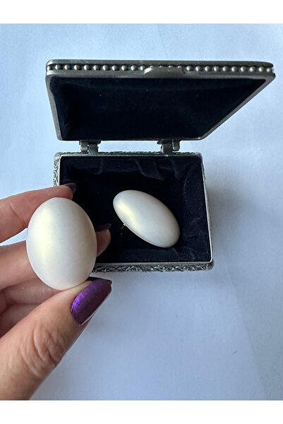 Amor Center Büyük Boy Elips Model Mat Çok Hafif Modern Şık Çivi Küpe