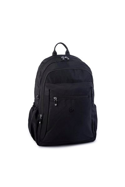 Nas Bag Rucsac unisex de dimensiuni mari, rezistent la apă, cu mai multe compartimente, negru