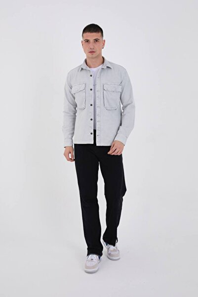 FRANKNESS JNS Чоловіча джинсова куртка - джинсова з подвійними кишенями