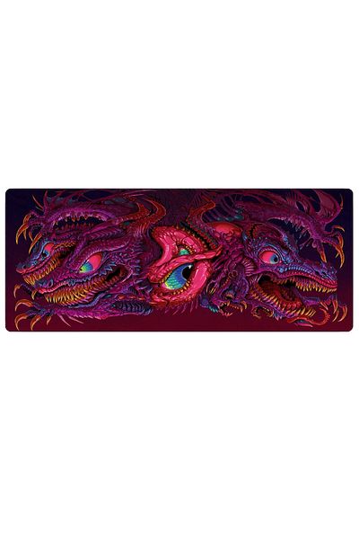 PORGE لوحة ماوس ألعاب مقاس 90x40 Xxl Beast كبيرة الحجم