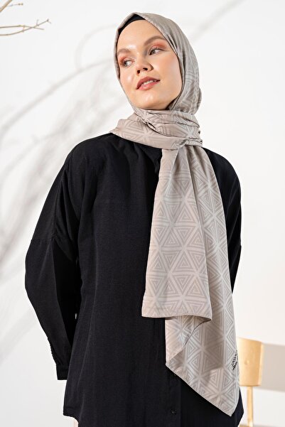 JAWEL Kadın Piramit Desenli Jakarlı Şal