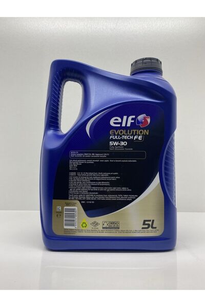 ELF Fulltech 5w-30 5 Litre Motor Yağı - Tam Sentetik Versiyon - Üretim Tarihi 2024