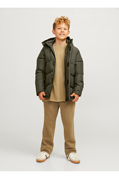 Jack & Jones Khaki Boy's Puffer Jacket 12260052