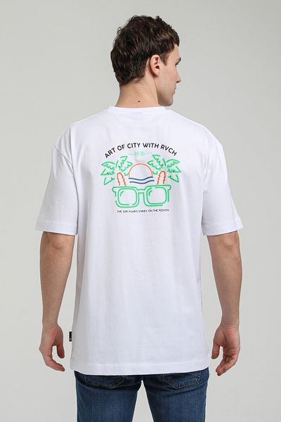 NEW WORLD POLO Crew Neck White Oversize T-Shirt 23ssm20336