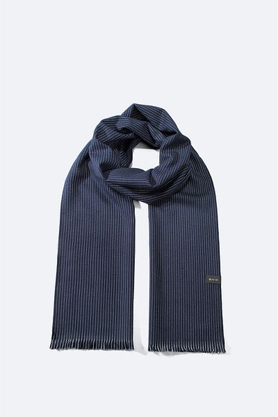 Avva Ανδρικό σάλι με φούντα Navy Blue A32Y9421