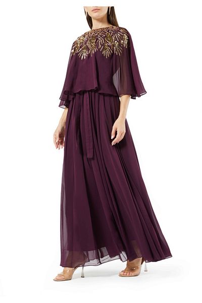 Amri Embroidered Flared Dress