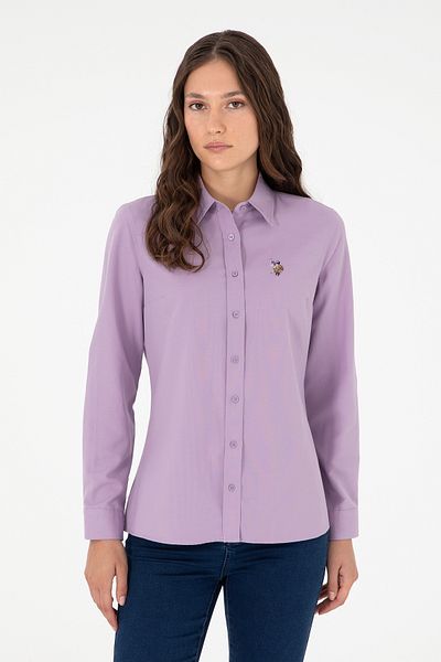 U.S. Polo Assn. Women's Lilac Long Sleeve Basic Shirt 50295704 -Vr034