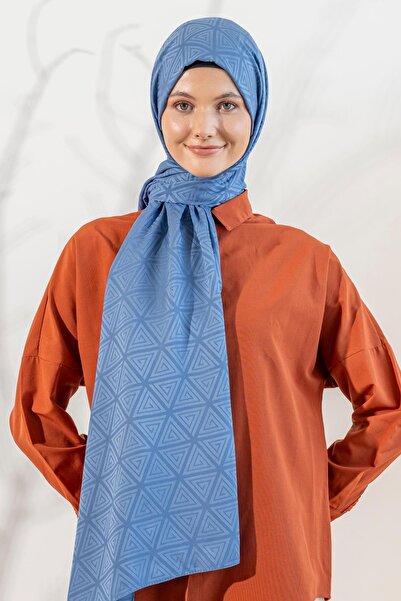 JAWEL Kadın Piramit Desenli Jakarlı Şal