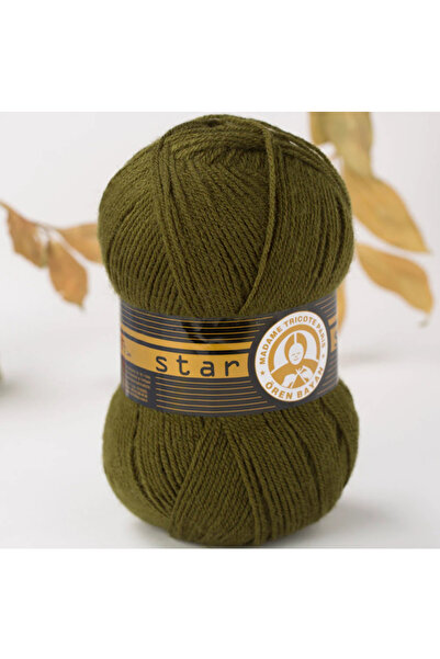 Ören Bayan Ören Star Green Hand Knitting Yarn 077 Pack of 3