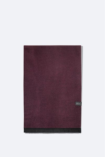 Avva Ανδρικό Claret Red Tasseled απλό σάλι B009401