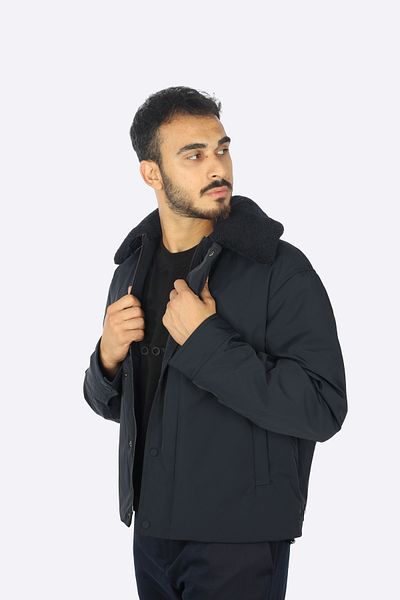 Emporio Armani Men's Zipper Closure Blue Jacket 6D1Bc8 1Ntlz-0920