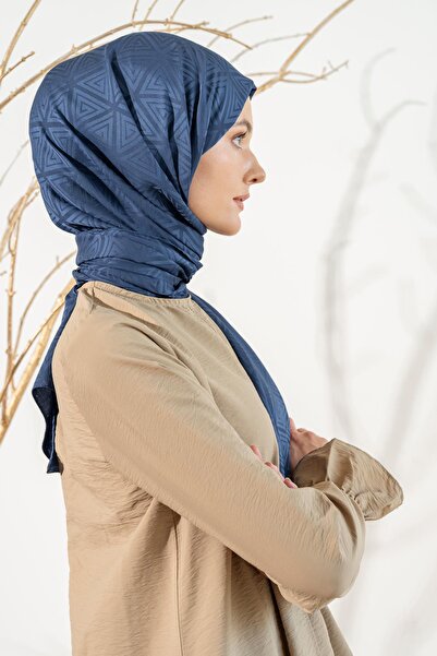 JAWEL Kadın Piramit Desenli Jakarlı Şal