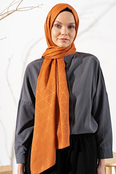 JAWEL Women's Pyramid Patterned Jacquard Shawl