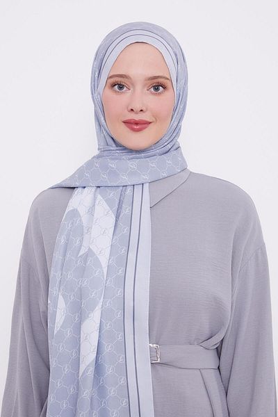 Levidor Silver L Pattern Love Shawl