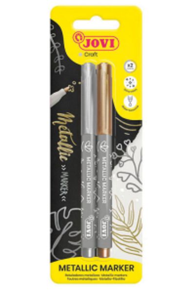 Jovi 1602 m Decor Metallic Pen Gold Silver - Blister