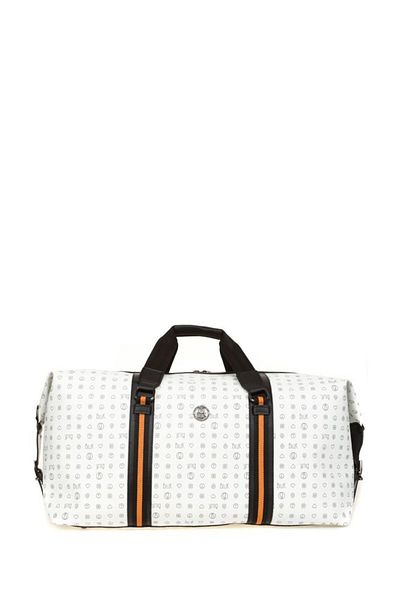Bilik Deri Μονόγραμμα Λευκή Unisex Τσάντα Ταξιδίου Rh25 Duffle-mn